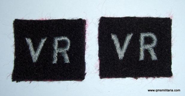 WW2 Royal Air Force (RAF) Volunteer Reserve ( RAFVR ) Embroidered Cloth Titles