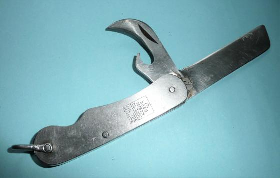 Cold War Stainless Steel Folding Jack Knife Myson Model CC 1286 WD marked and 1955 dated