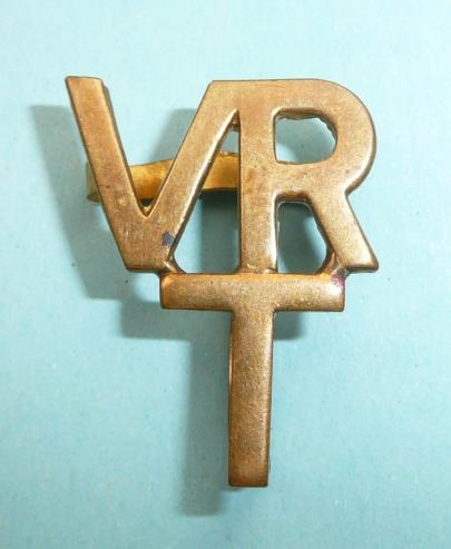 RAF VRT - Volunteer Training Reserve Brass Shoulder Title