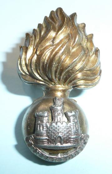 Irish Royal Inniskilling Fusiliers Officers Bi-Metal  Field Service Cap Badge