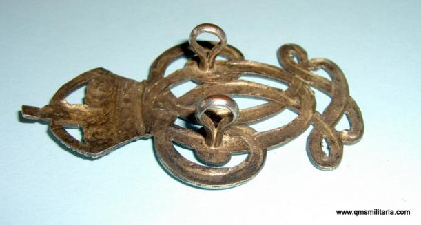7th Queens Own Hussars NCO's Silver Plated Arm Badge, 1902 - 1952