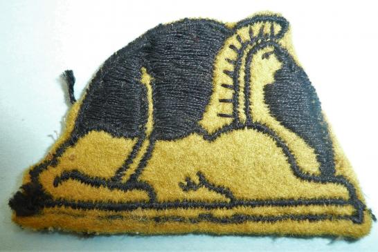 WW2 - 56th Independent Infantry Brigade 2nd pattern Matched Pair of Facing Woven Felt Formation Signs