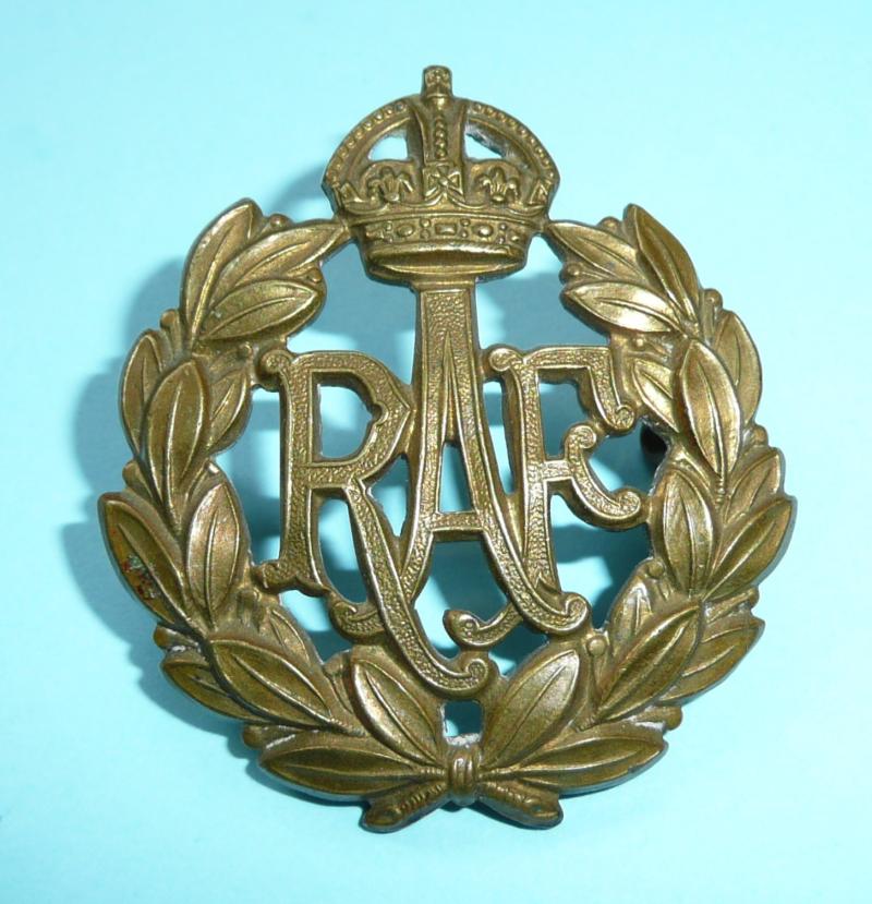 WW2 Pattern Royal Air Force ( RAF) Cap Badge, Kings Crown