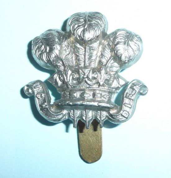 Ceylon Light Infantry (CLI) White Metal Collar Badge with Pagri Slider Fitting