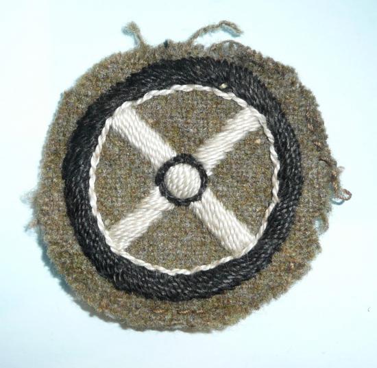 British Army Skill in Steering Wheel Embroidered Cloth Proficiency Arm badge