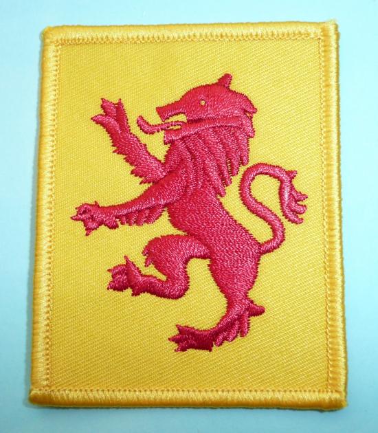 Royal Scots Dragoon Guards Commanding Officers Tank Crew / Driver Embroidered Cloth Arm badge
