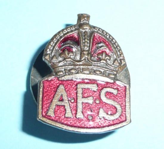 Auxiliary Fire Service miniature AFS lapel badge