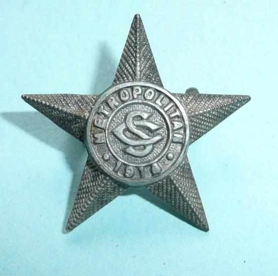 Metropolitan Special Constable Constabulary Police 1914 police service star award badge