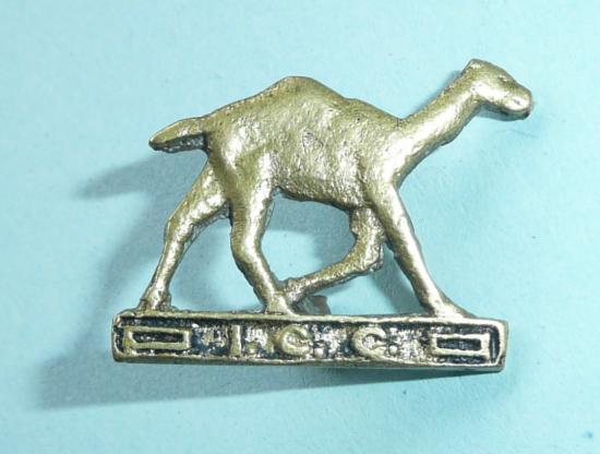 WW1 - Imperial Camel Corps (ICC) Theatre Made Cast Brass Collar Badge