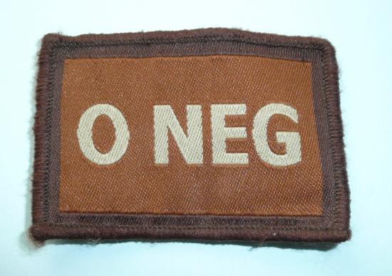 O Neg Cloth Patch