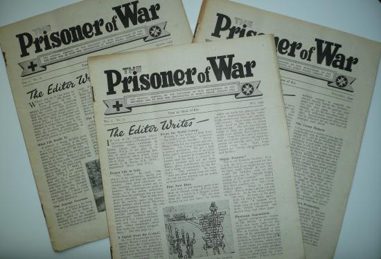 3 Different Editions of the WW2 Red Cross & St John's Ambulance Prisoners of War Newspaper Bulletin