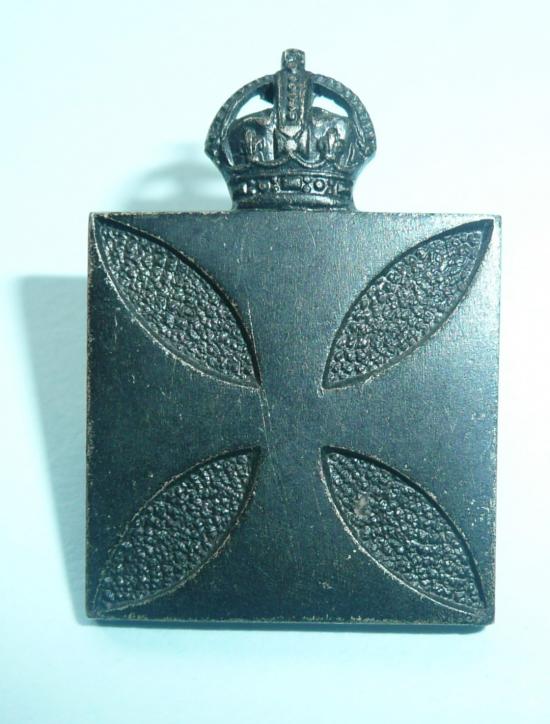 WW1 Royal Army Corp of Chaplains Blackened Collar Badge (Jennens)
