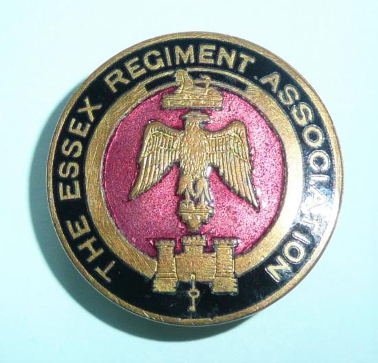 Essex Regiment Old Comrades Association (OCA) Brass and Enamel Lapel Buttonhole Badge