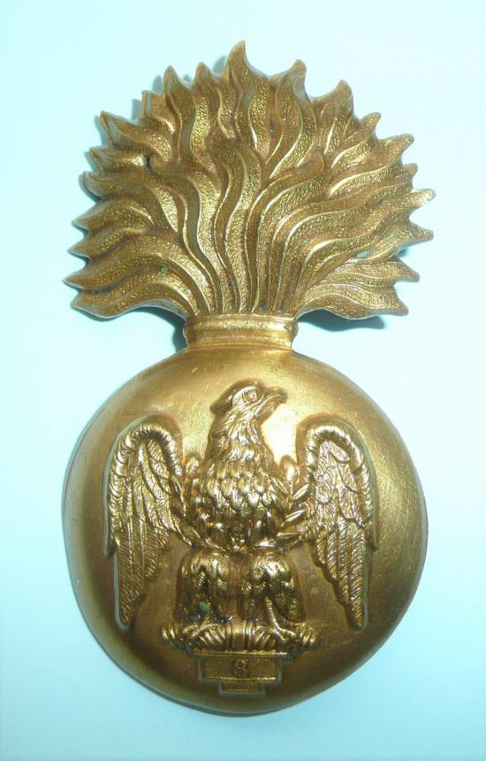 Royal Irish Fusiliers Other Ranks Brass Glengarry Grenade Badge, Post 1903
