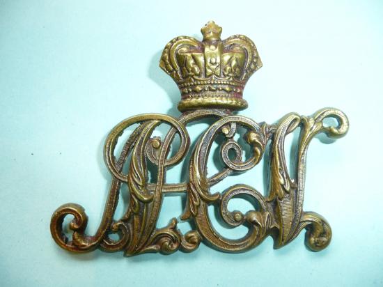 South Africa Zulu War Period - Generic Natal Cavalry Volunteers Large Brass Pouch Badge, c1870s