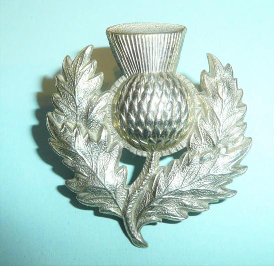 Large White 15th Middlesex RVC  / 14th London Regiment (London Scottish)  Thistle Sporran Badge