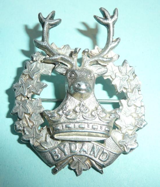 Gordon Highlanders 3D Silver Sweetheart Brooch Pin