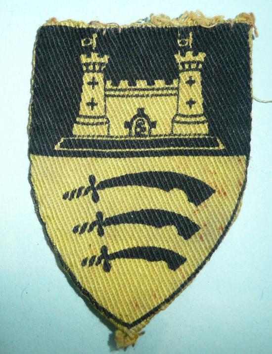 WW2 Essex & Suffolk / East Anglian District (Eastern Command)  Printed Formation Sign