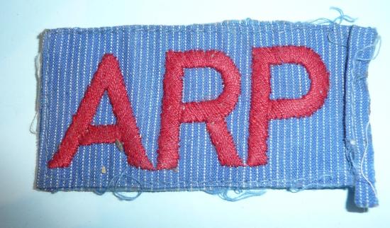 WW2 Home Front - ARP (Air Raid Precautions) trained Nurse Overalls Badge