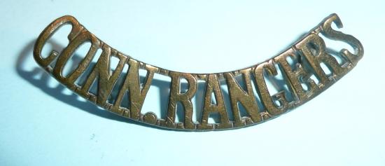 WW1 Connaught Rangers Brass Shoulder Title