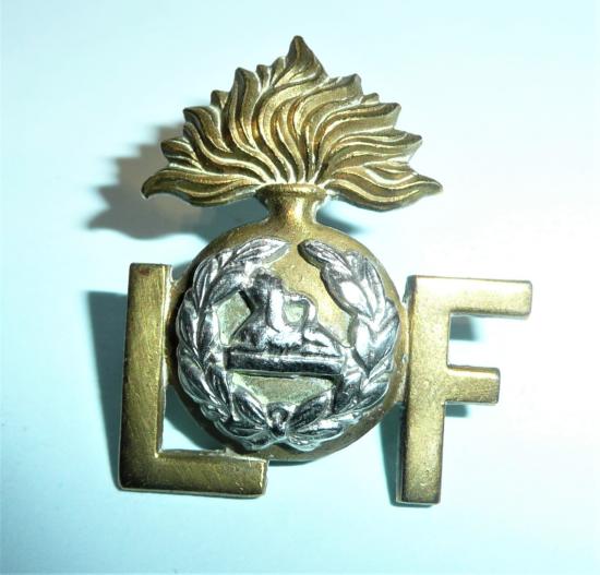 Lancashire Fusiliers Officers Bi-Metal Shoulder Title