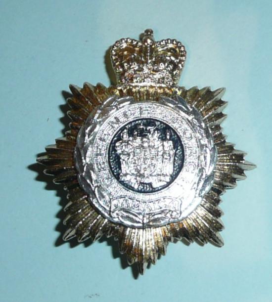 West Indies - Jamaica Defence Force Anodised AA Cap Badge, QEII Crown