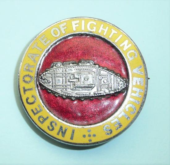 WW2 Home Front - Inspectorate of Fighting Vehicles Enamel Lapel Badge