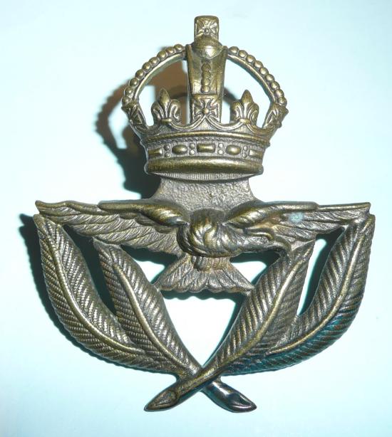 Royal Air Force (RAF) Warrant Officers Cap Badge, Kings Crown