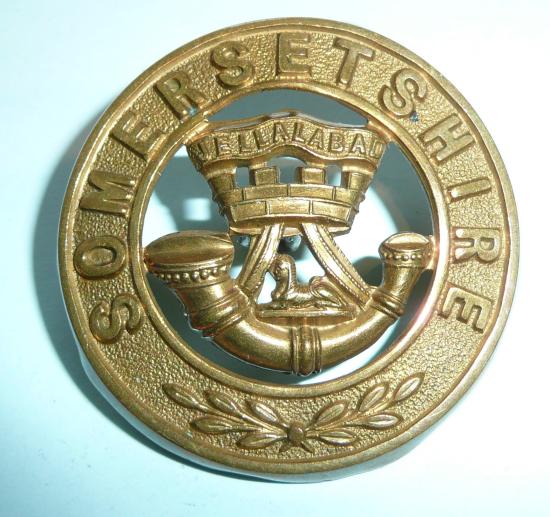 Somerset Light Infantry (Prince Albert's Own) Gilding Metal / Brass Helmet Plate Centre (HPC)