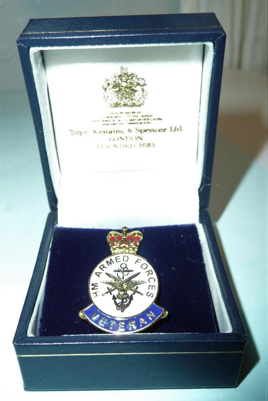 Armed Forces Veteran Lapel Badge 'As New' Boxed
