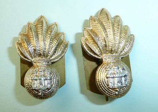 The Royal Gibraltar Regiment Staybrite Anodised AA Matched Pair of  Collar Badges