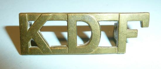 KDF Kenya Defence Force Brass Shoulder Title - UK Maker