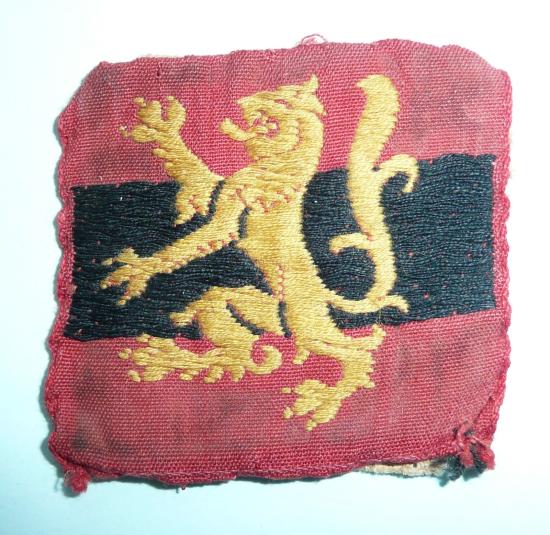 WW2 Scottish Command HQ Troops Woven Formation Sign Designation Flash