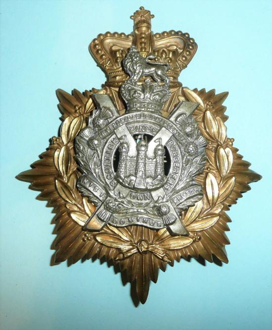 The Kings Own Scottish Borderers (KOSB) Victorian Other Ranks 1878 Pattern Helmet Plate