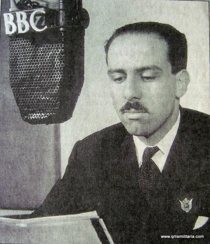 WW2 Home Front BBC ( British Broadcasting Corporation ) Radio National Service War Service Badge - maker marked Miller.