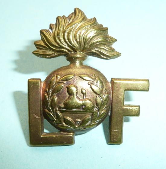 WW1 Lancashire Fusiliers All Brass Shoulder Title