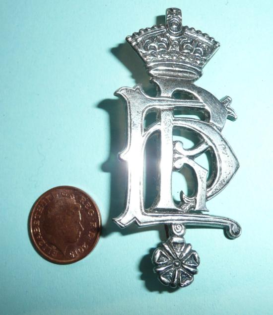 Victorian Hampshire Regiment Officers Silver Pagri Badge