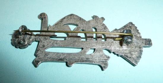 Victorian Hampshire Regiment Officers Silver Pagri Badge