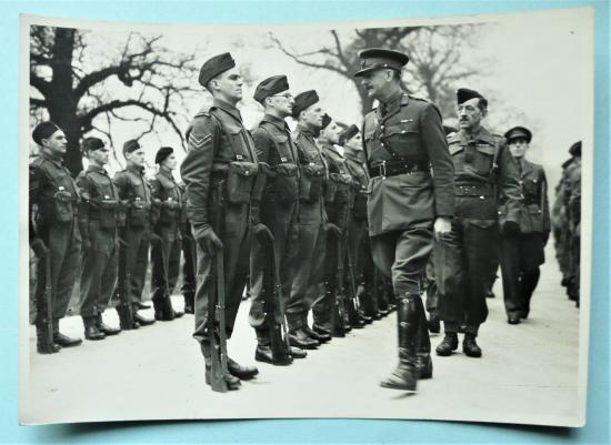 WW2 Original Black & White Press Photo 2 ASTU being inspected in Yorkshire