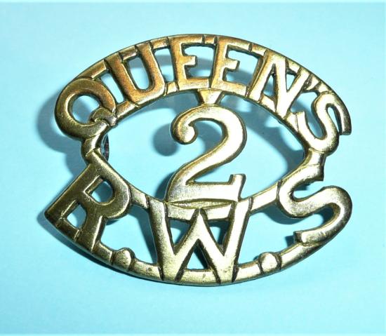 2nd Battalion Queens Royal West Surrey Regiment Victorian Shoulder Title