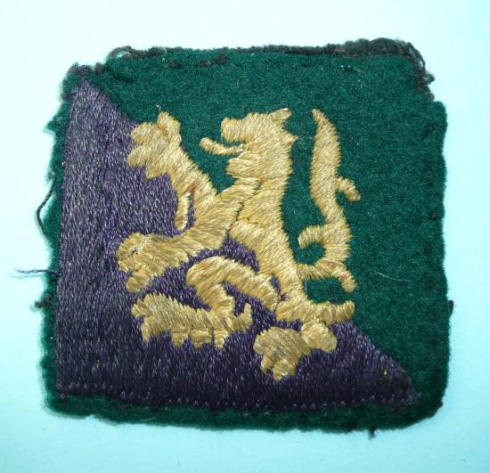 WW2 Scottish Command North Highland District Embroidered Formation Sign