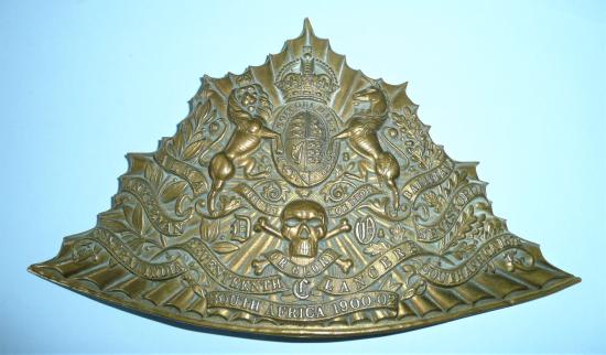 17th (Duke of Cambridge's Own) Lancers Edwardian Other Ranks Gilding Metal Czapska Helmet Plate