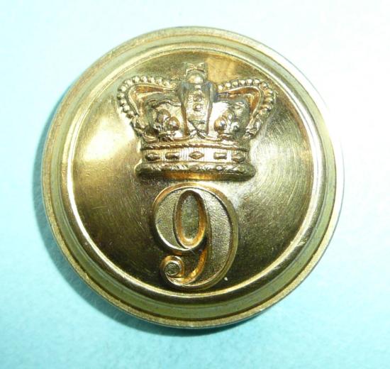 9th East Norfolk Regiment of Foot Officers Tunic Button, 1855 - 1881