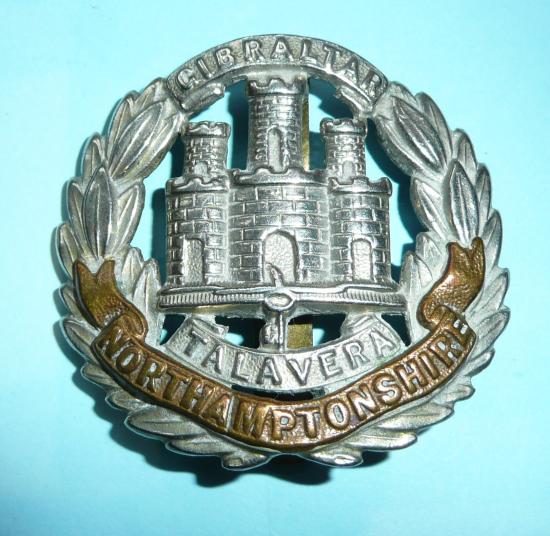 WW1 Northamptonshire Regiment Other Ranks Bi-Metal Cap Badge