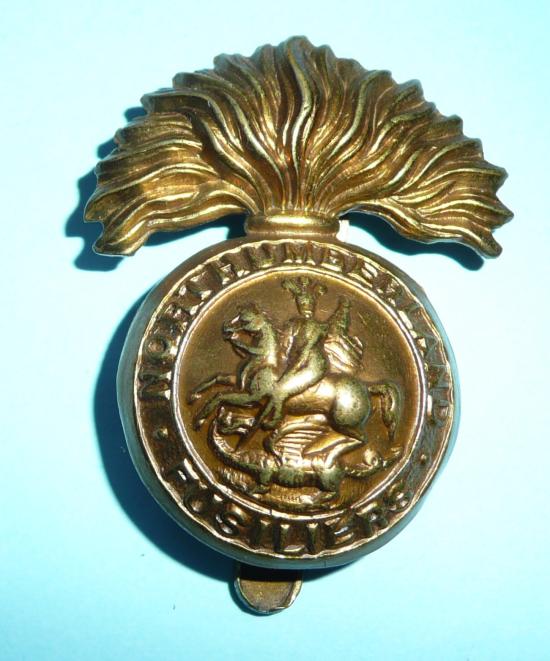 The Northumberland Fusiliers (5th Foot) Other Ranks Brass Cap Badge