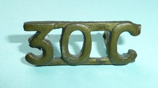 30th Cavalry - Pakistan Army Brass Shoulder Title