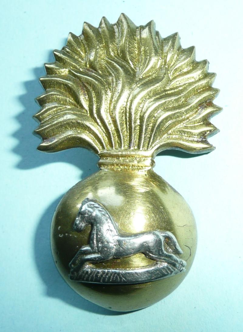 Indian Army - 4th Bombay Grenadiers Bi-metal Grenade Cap Badge