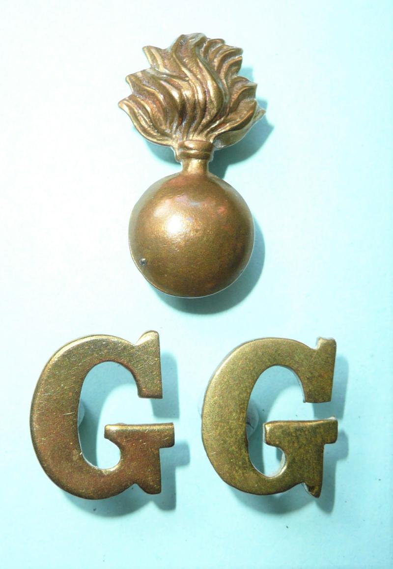 Grenadier Guards Three Piece Brass Shoulder Title (type 1)