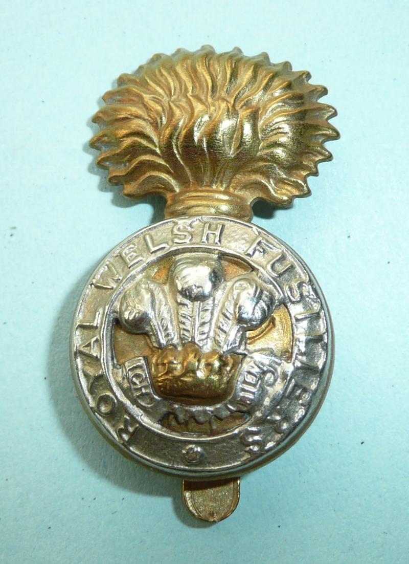 WW1 Royal Welsh Fusiliers (RWF) BI Metal Cap Badge