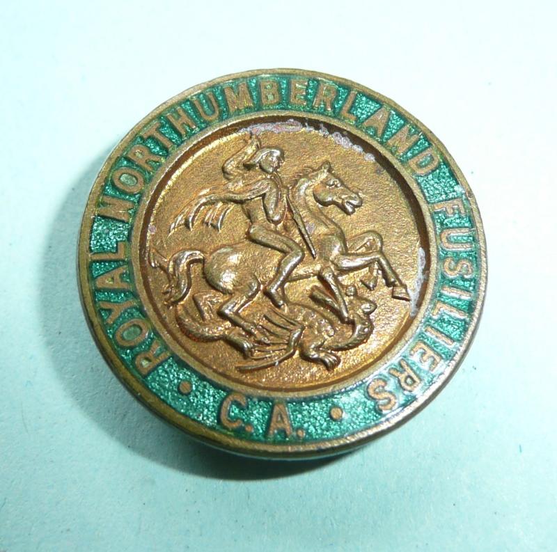 Royal Northumberland Fusiliers CA Enamel Lapel Badge (Old Comrades Association)